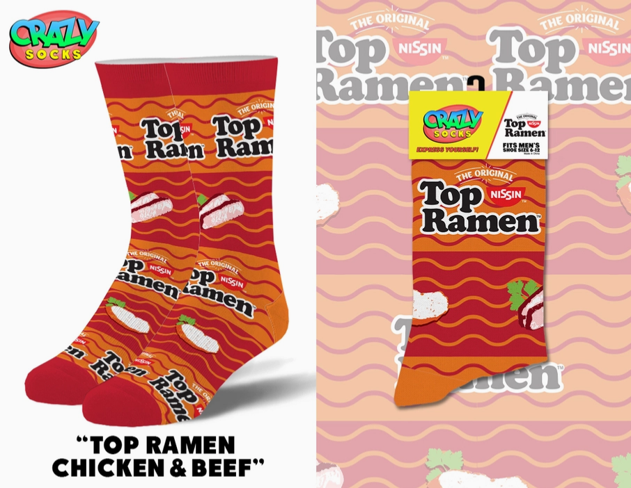 Men's Top Ramen Crew Socks