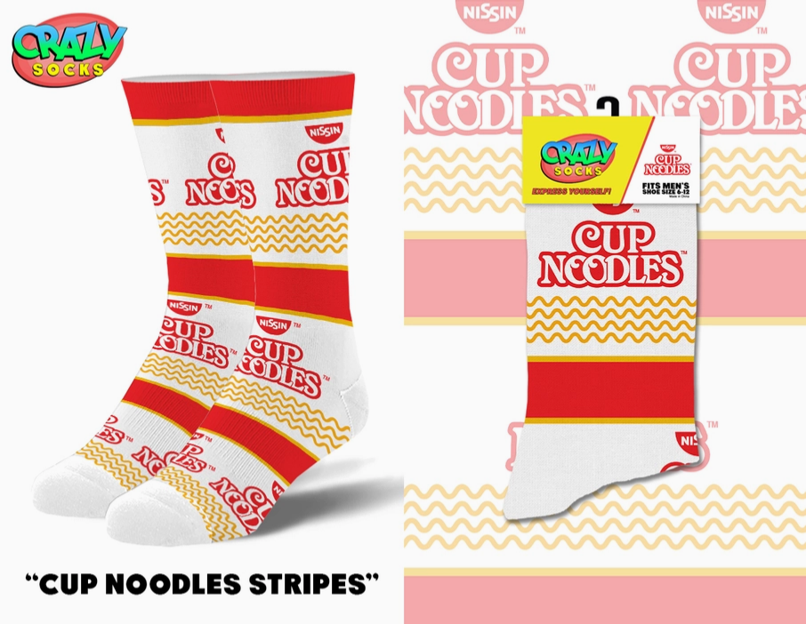 Men's Cup Noodles Crew Socks