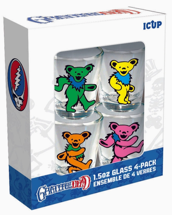 Gratetful Dead Mini Glass Set (4-Pack / 1.5oz)