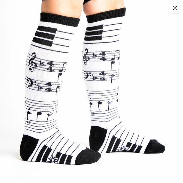 Junior Footnotes Sheet Music Knee-High Socks