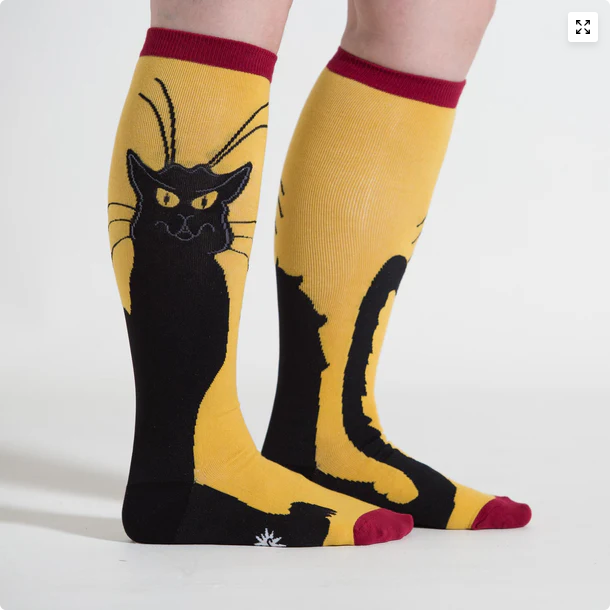 STRETCH-IT™ Chat Noir Knee-High Socks