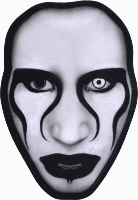 Marilyn Manson Face Sticker