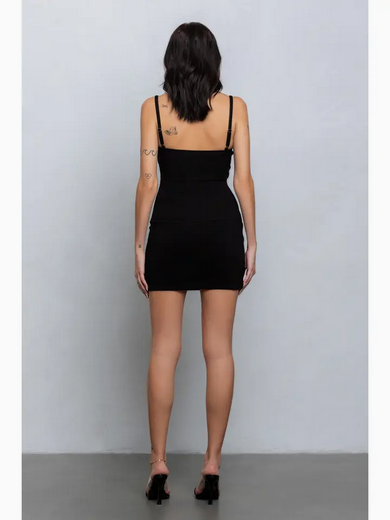 Women's Grommet Ring Detail Sleeveless Mini Dress