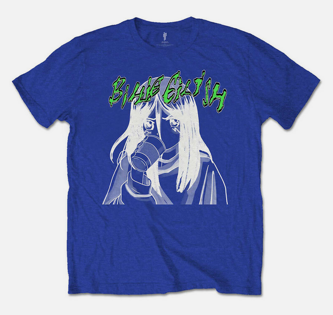 Unisex Billie Eilish Anime Drink T-Shirt