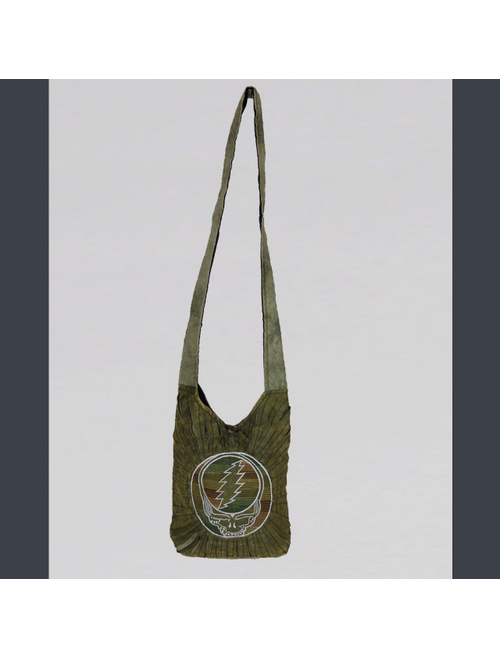 Grateful Dead Stealie Embroidery Cotton Lycra Razor-Cut Small Baba Bag