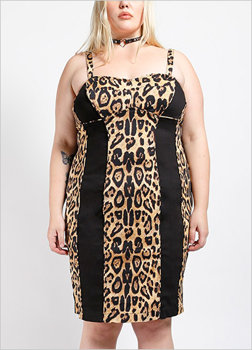 Women's Plus Size Leopard Print Tripp Dress