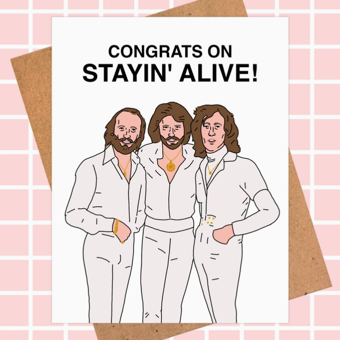 Bee Gees Birthday Card