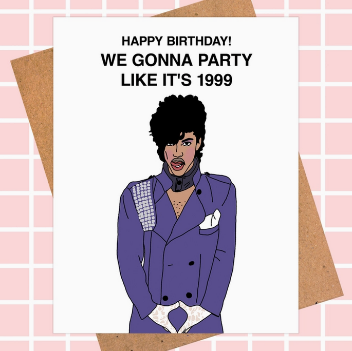 Prince 1999 Birthday Card