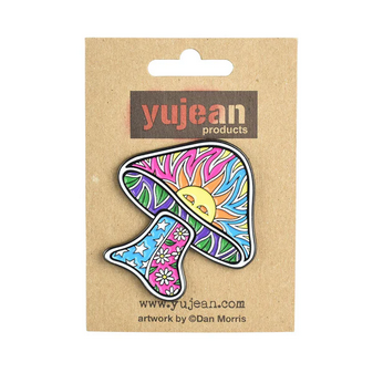 Dan Morris Sun Mushroom Enamel Pin