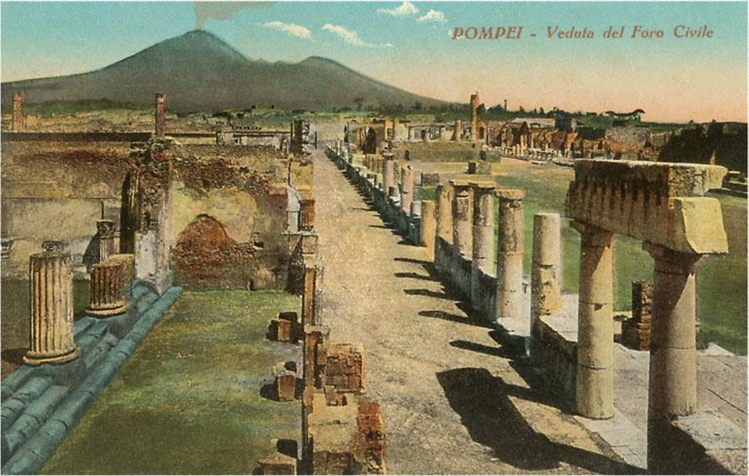 View of the Forum, Pompeii, Italy Art Print