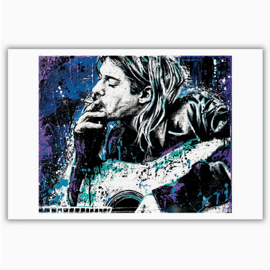 Kurt Cobain Negative Creep Art Print