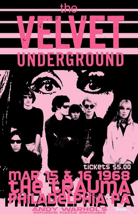 The Velvet Underground Philadelphia 1968 Art Print