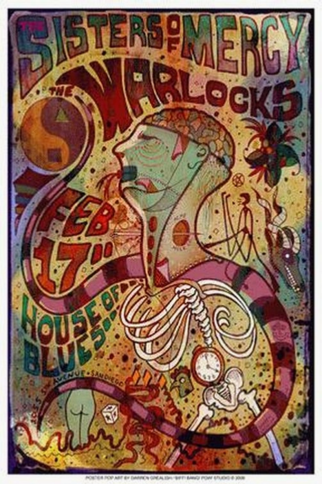 Sisters of Mercy / Warlocks San Diego 2006 Art Print