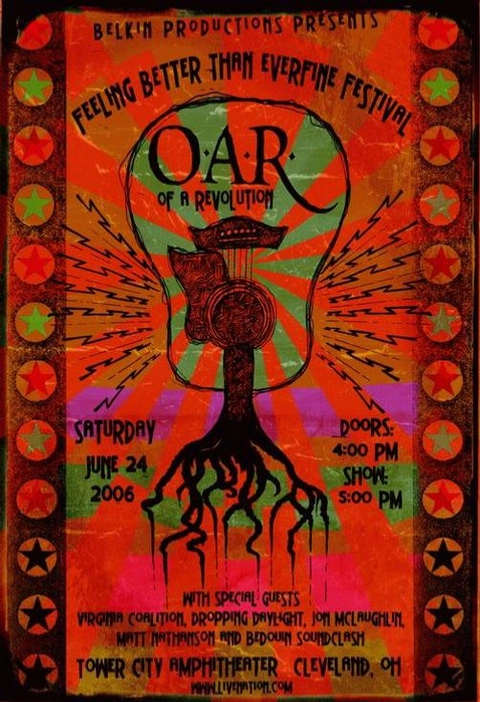 O.A.R. of A Revolution / Virginia Coalition Cleveland 2006 Art Print