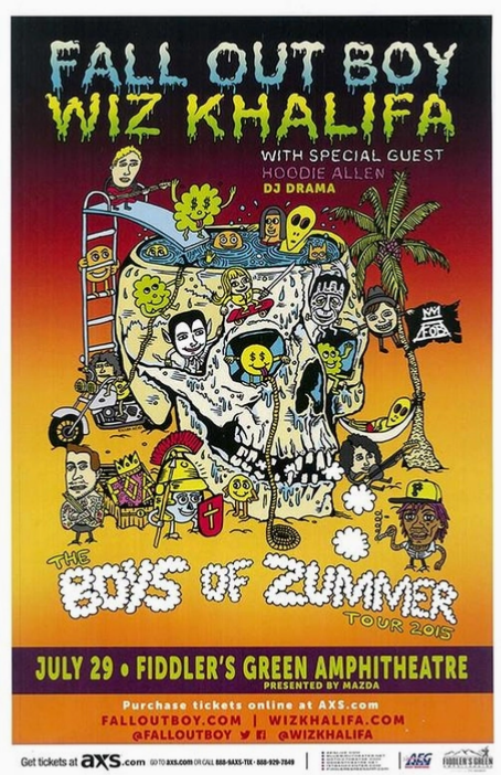Fall Out Boy / Wiz Khalifa Denver 2015 Art Print