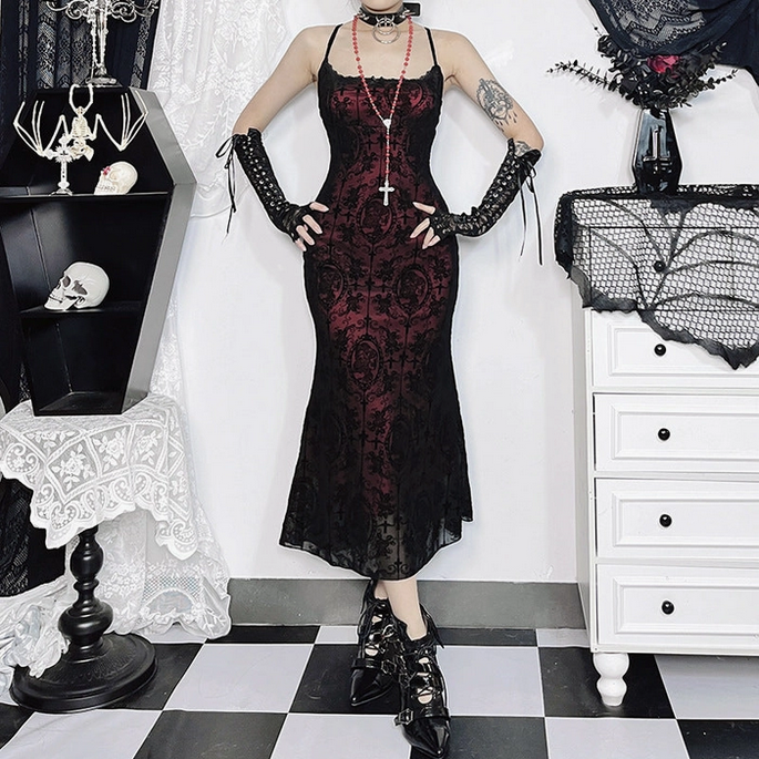 Women's Lace Cross Dress
