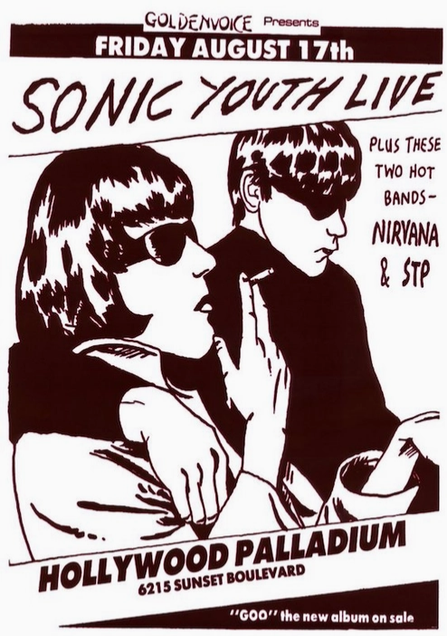Sonic Youth Hollywood Palladium Poster