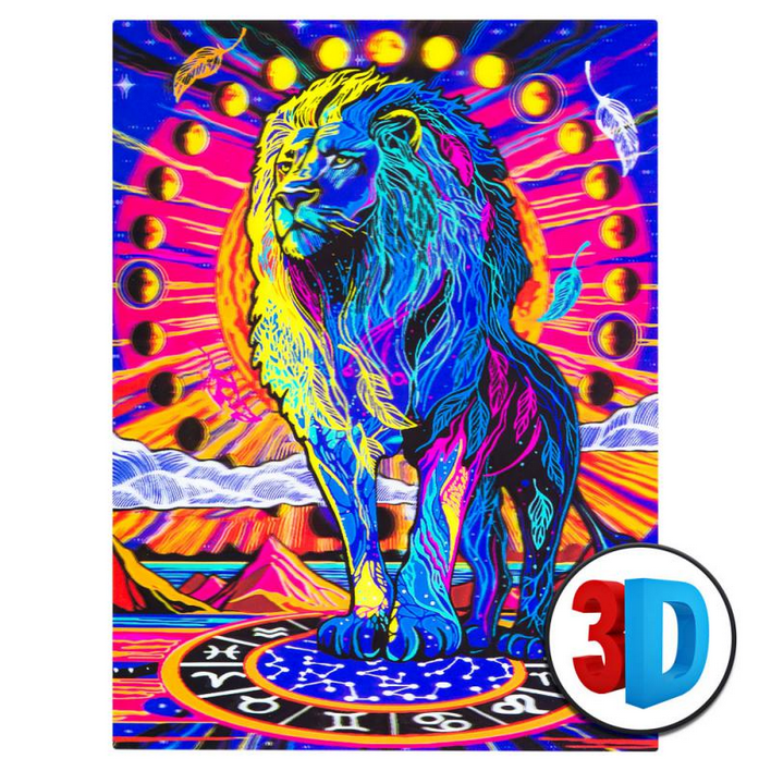 Celestial Lion Lenticular 3D Poster