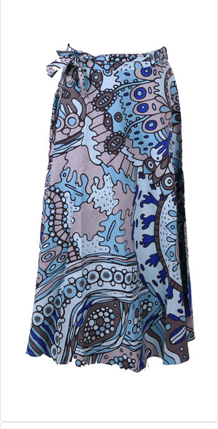 Women's Twilight Daydream Wrap Skirt with Zip Pocket