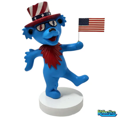 Grateful Dead 4th of July Dancing Bear Bobblehead