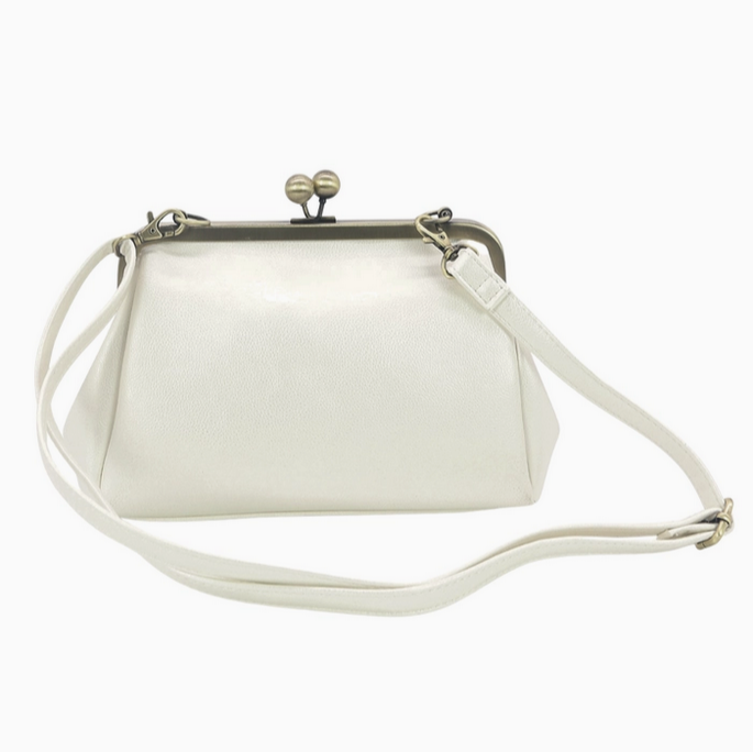 Embroidered Unicorn Kisslock Vinyl Bag