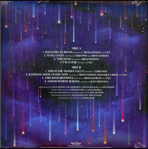 Disney's Wish Soundtrack Colored Vinyl (Blue Splatter)