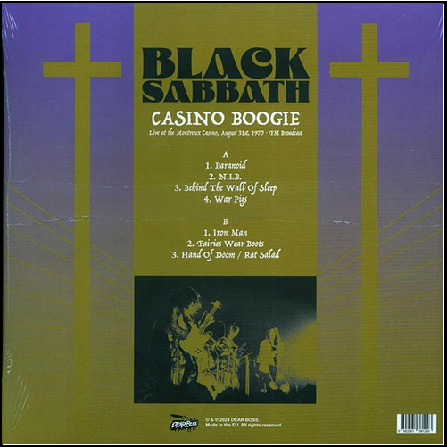 Black Sabbath Casino Boogie Colored Vinyl (splatter)