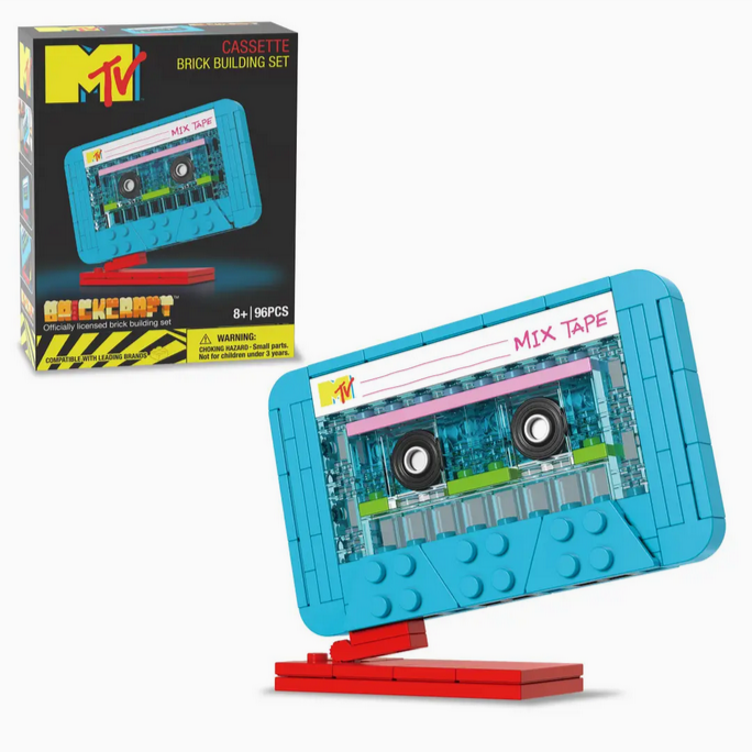 Mtv Cassette Tape Brick Building Set