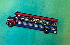 Dancing Bear School Bus Patch