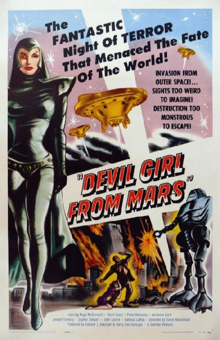 Devil Girl From Mars 1954 Art Print