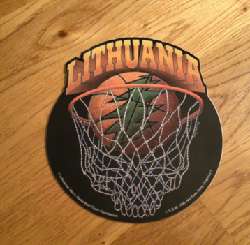 Grateful Dead Lithuania Basketball Net SYF Sticker
