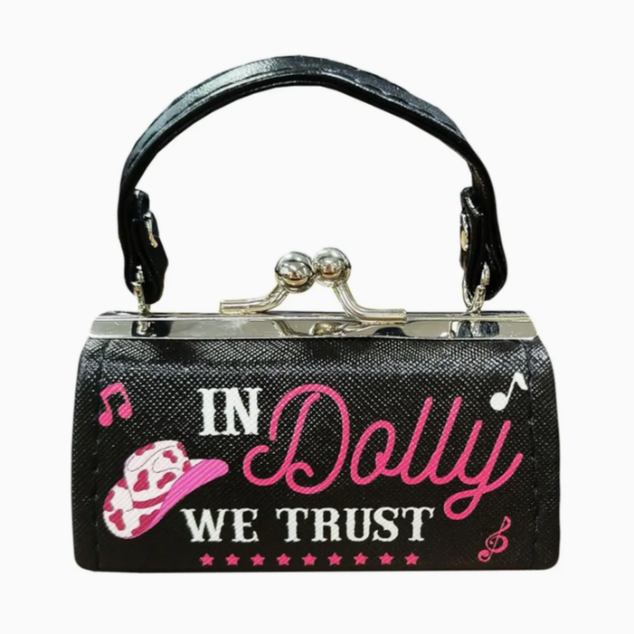 Dolly Parton In Dolly We Trust Mini Purse