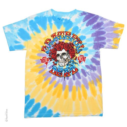 Men's Grateful Dead Tie-Dye Carnival Bertha Skull T-Shirt