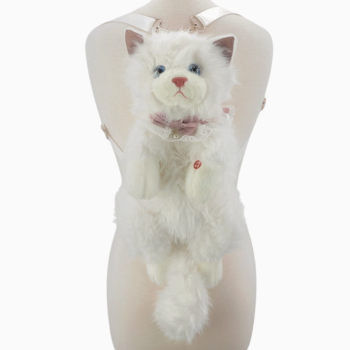 Cute Cat Plush Backpack
