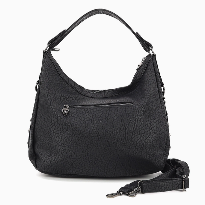 Metal Skull Hobo Bag