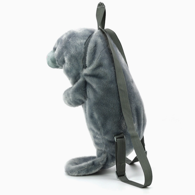 Manatee Furry Backpack