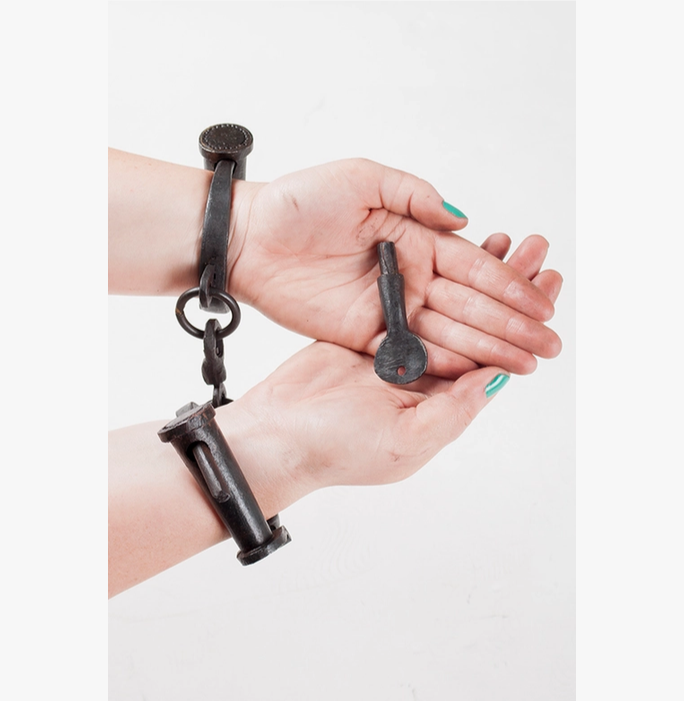 Antique Iron Hand Cuffs
