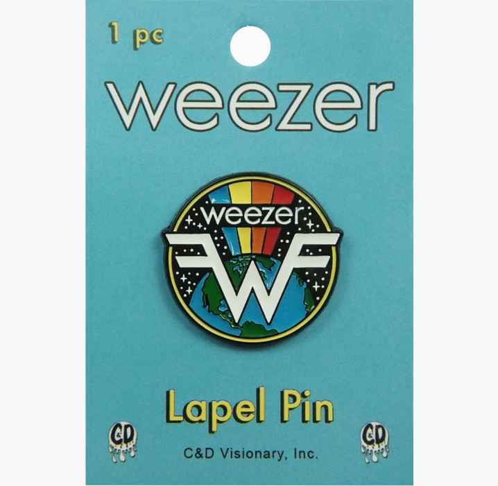 Weezer Globe Logo Enamel Pin