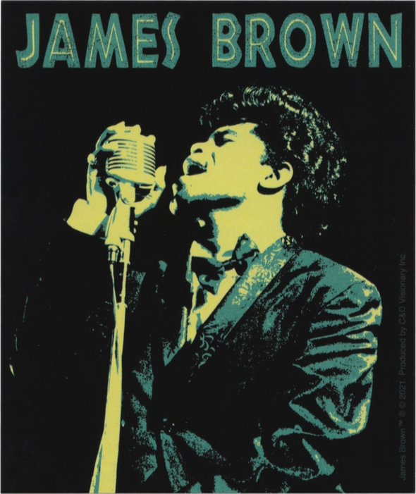 James Brown Singing Sticker
