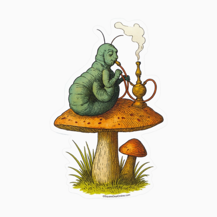 Alice's Adventures in Wonderland Caterpillar Sticker