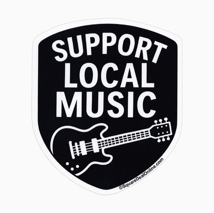 Support Local Music 3" Sticker