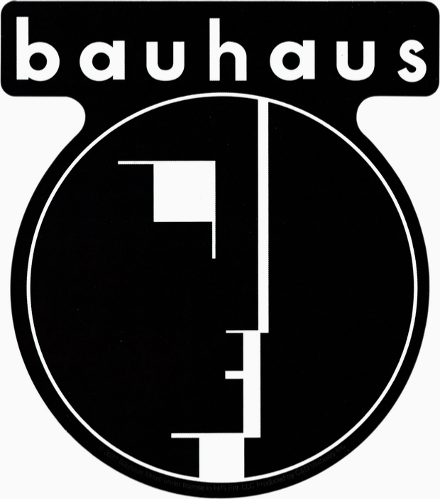 Bauhaus B&W Logo Sticker