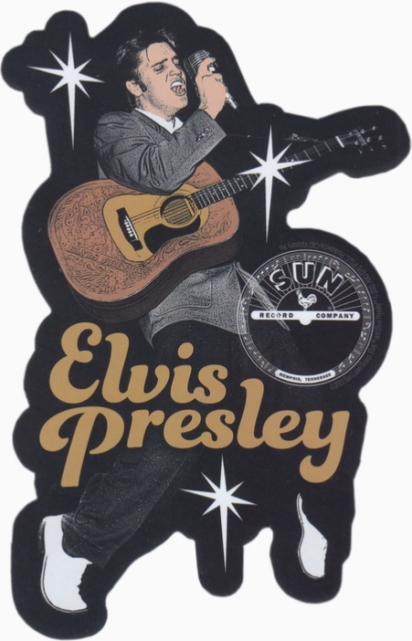 Elvis Presley Singing Sticker