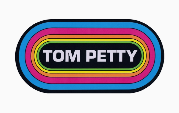 Tom Petty Retro Rainbow Pill Logo Sticker