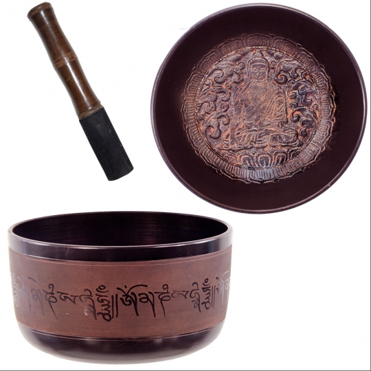 Flat Sides Buddha Medecine Singing Bowl