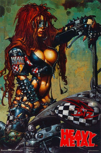 Heavy Metal Bike Vintage Poster