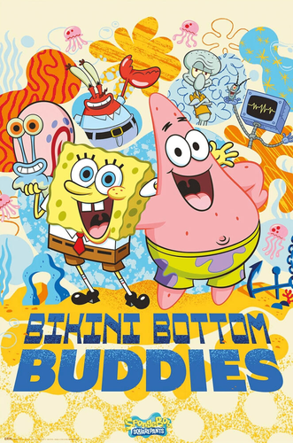 Spongebob Bikini Bottom Buddies Poster