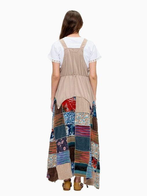 Women's Overall Multicolor Maxi Dress