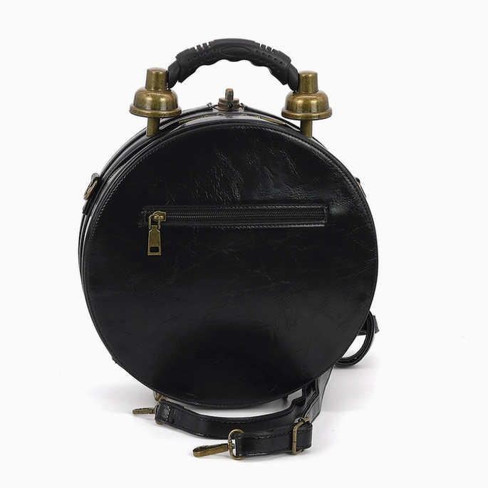 Vintage Vinyl Clock Bag