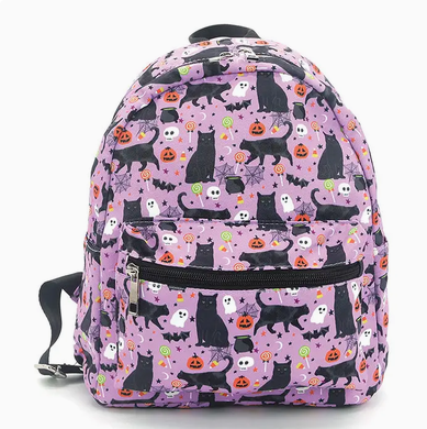 Halloween Black Cat Mini Backpack